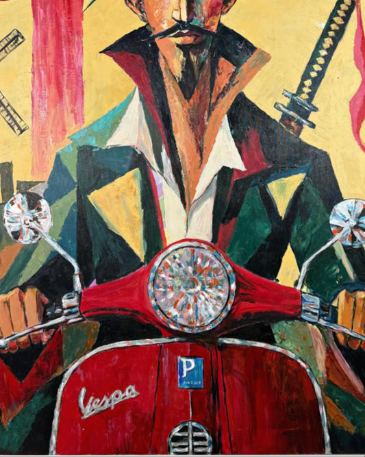 COSMOPOLITAN QUIXOTE — Original Neoexpressionist Painting by Ricardo CID シド