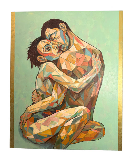 KAIA & ARIS — Original Mixed Media Painting by Ricardo CID シド