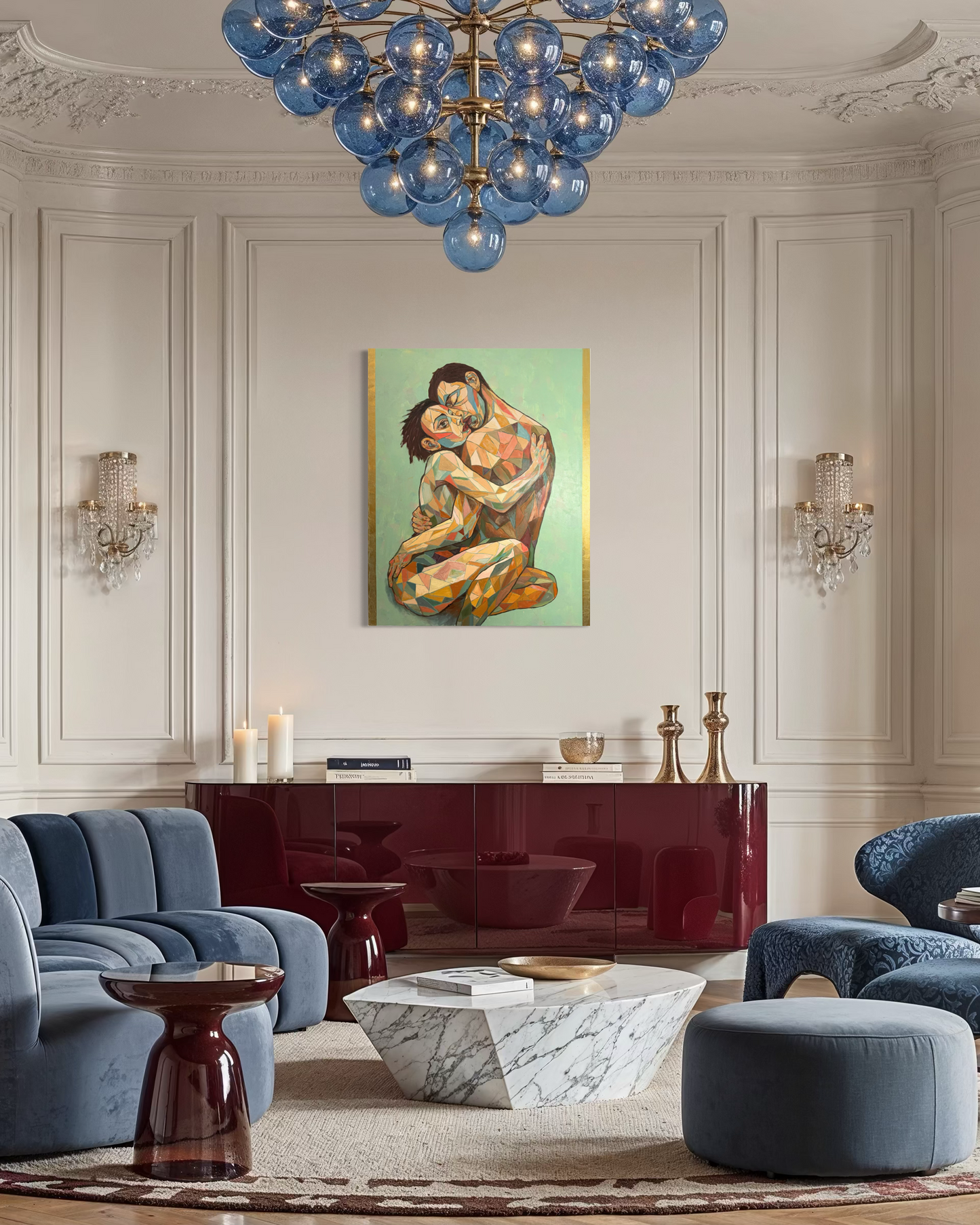KAIA & ARIS — Original Mixed Media Painting by Ricardo CID シド