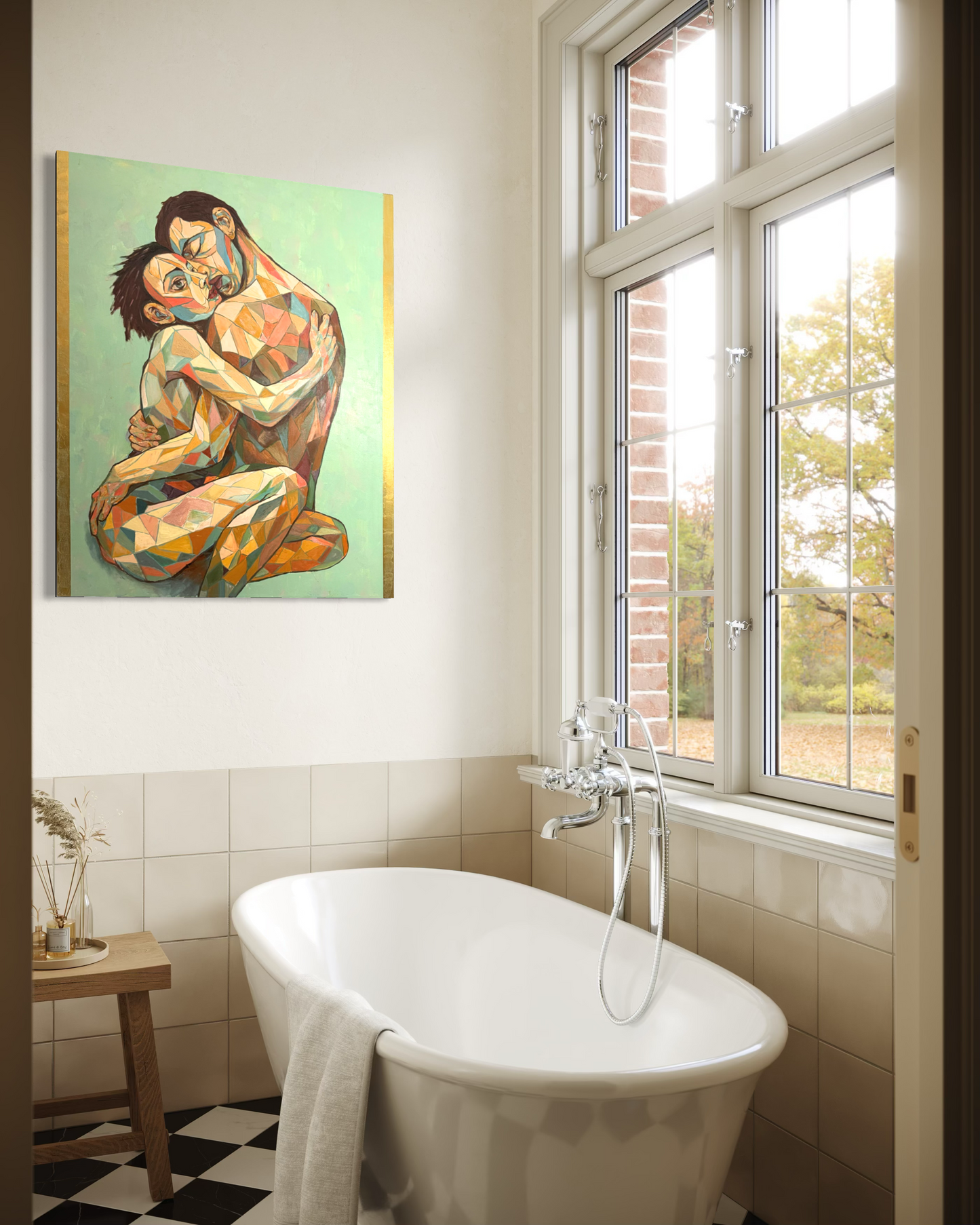 KAIA & ARIS — Original Mixed Media Painting by Ricardo CID シド