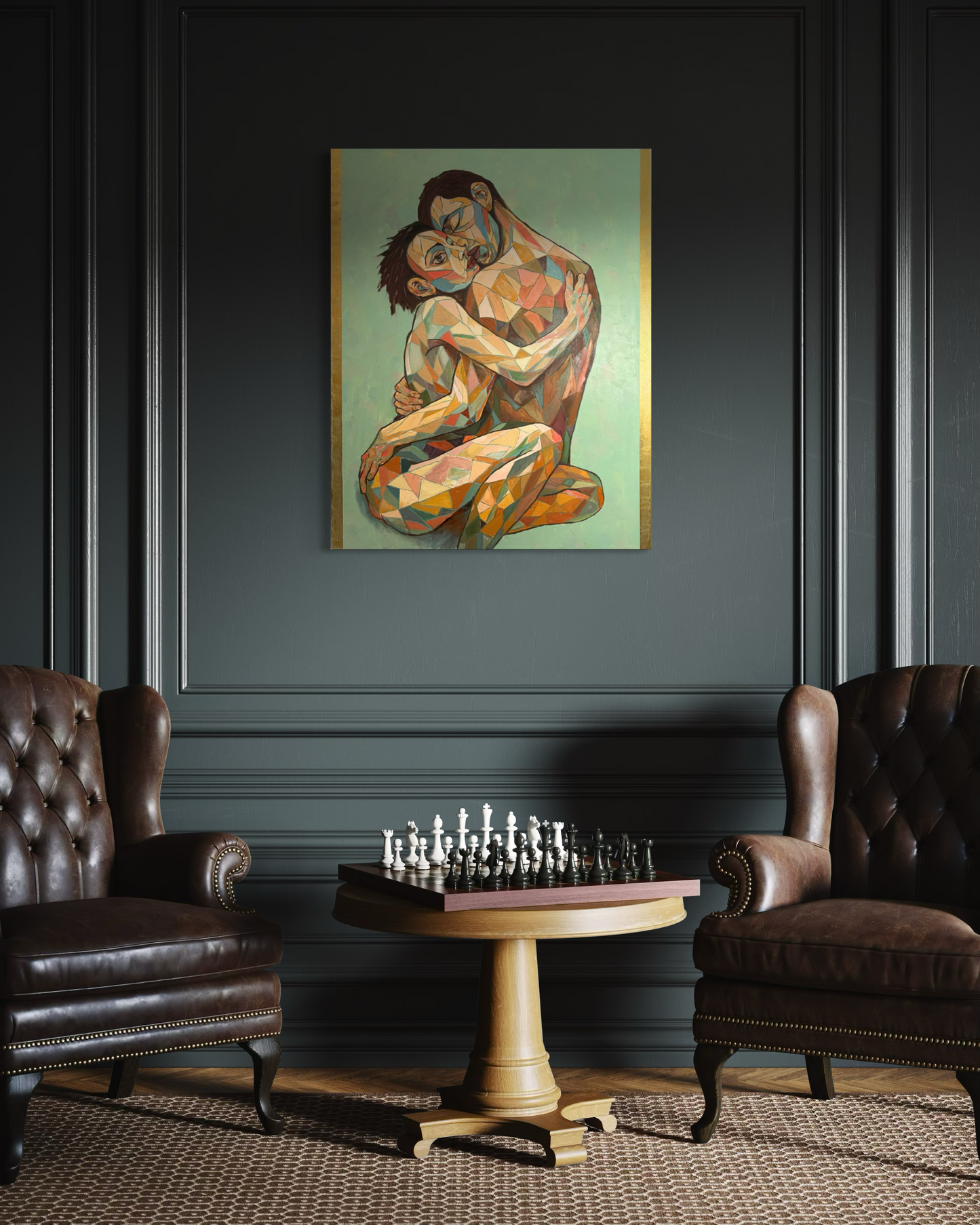 KAIA & ARIS — Original Mixed Media Painting by Ricardo CID シド