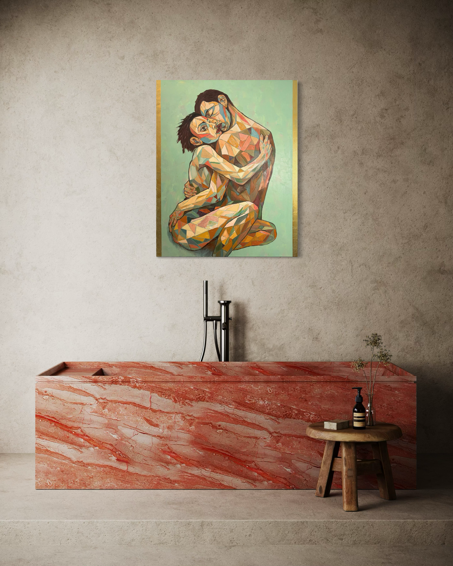 KAIA & ARIS — Original Mixed Media Painting by Ricardo CID シド