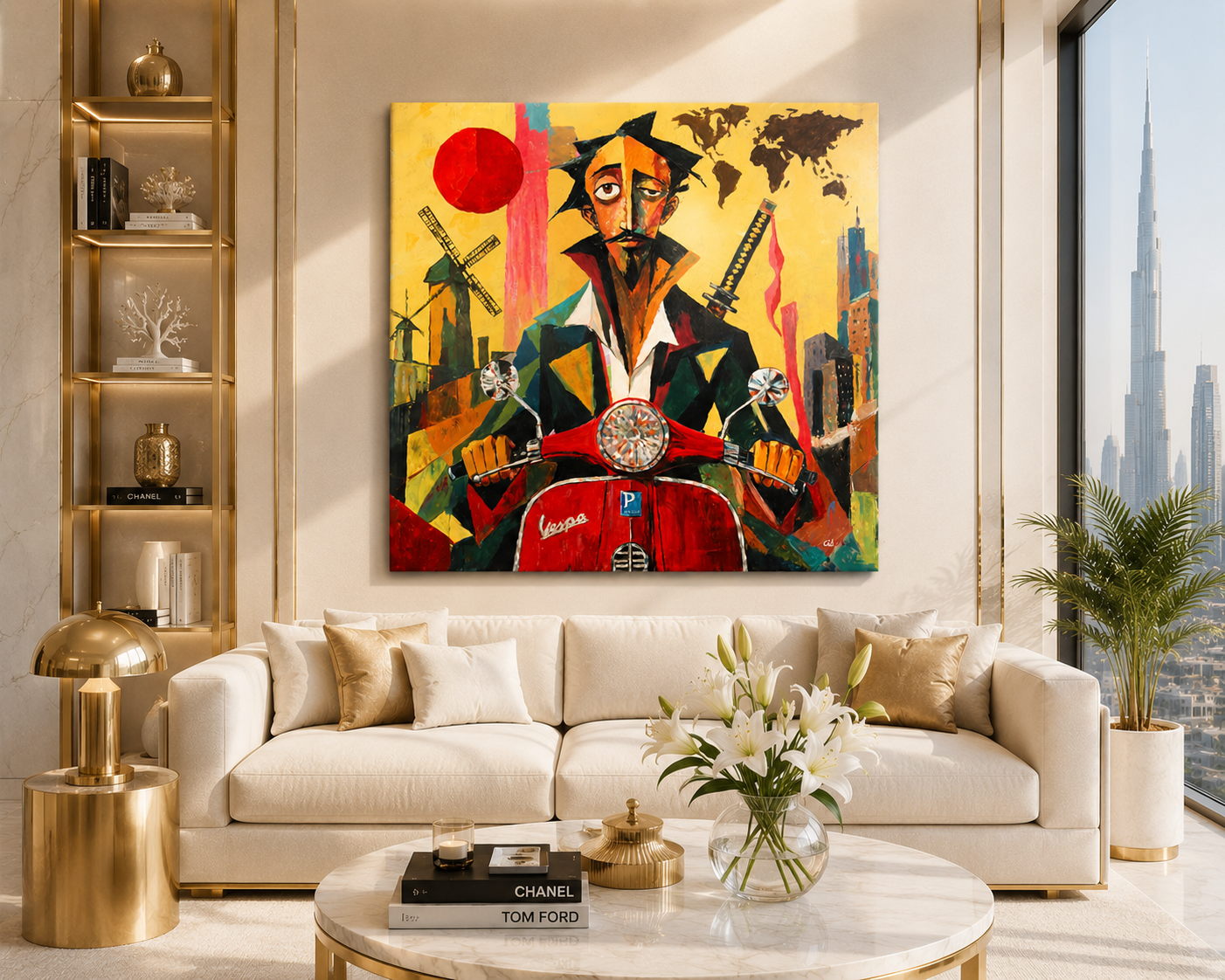 COSMOPOLITAN QUIXOTE — Original Neoexpressionist Painting by Ricardo CID シド