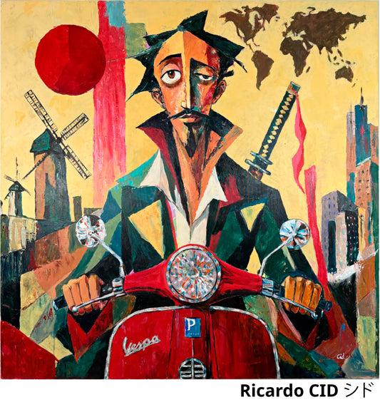 COSMOPOLITAN QUIXOTE — Original Neoexpressionist Painting by Ricardo CID シド
