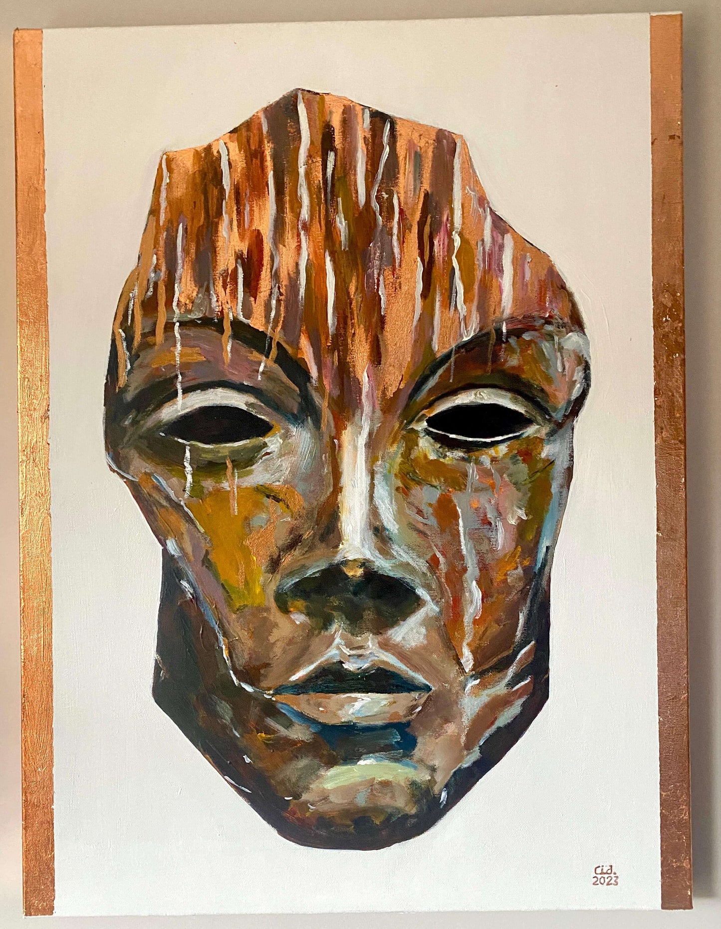Máscara de bronce: expresión atemporal