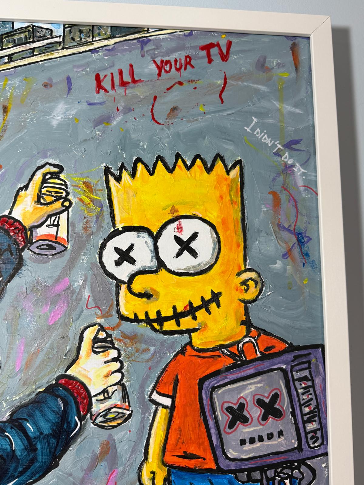 Kill Your Screen | Original Urban Pop Street Art by CID シド