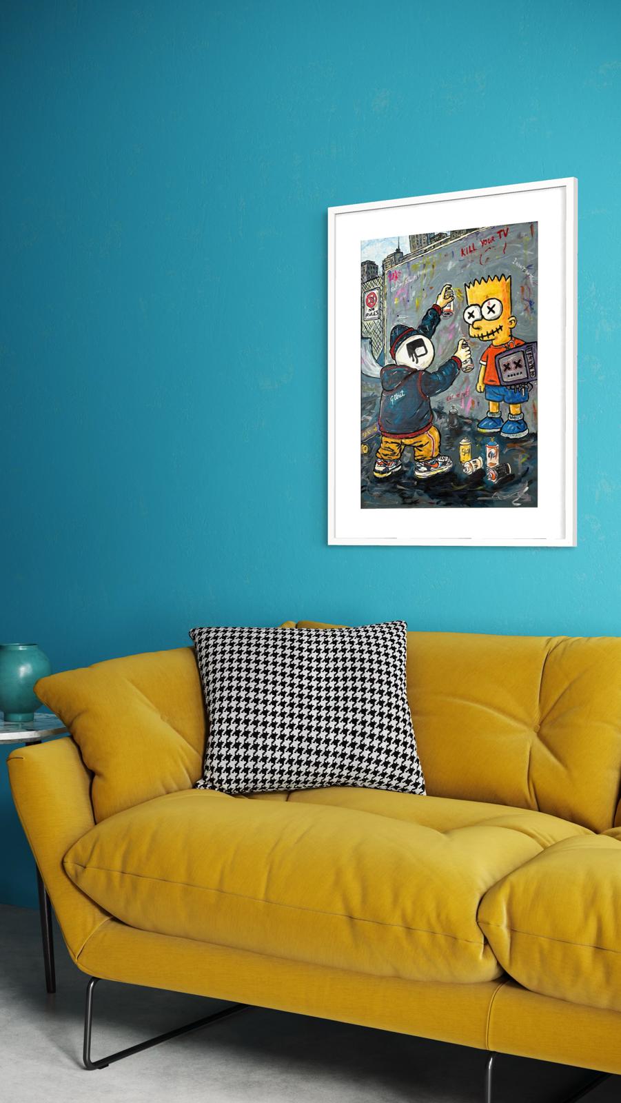Kill Your Screen | Original Urban Pop Street Art by CID シド