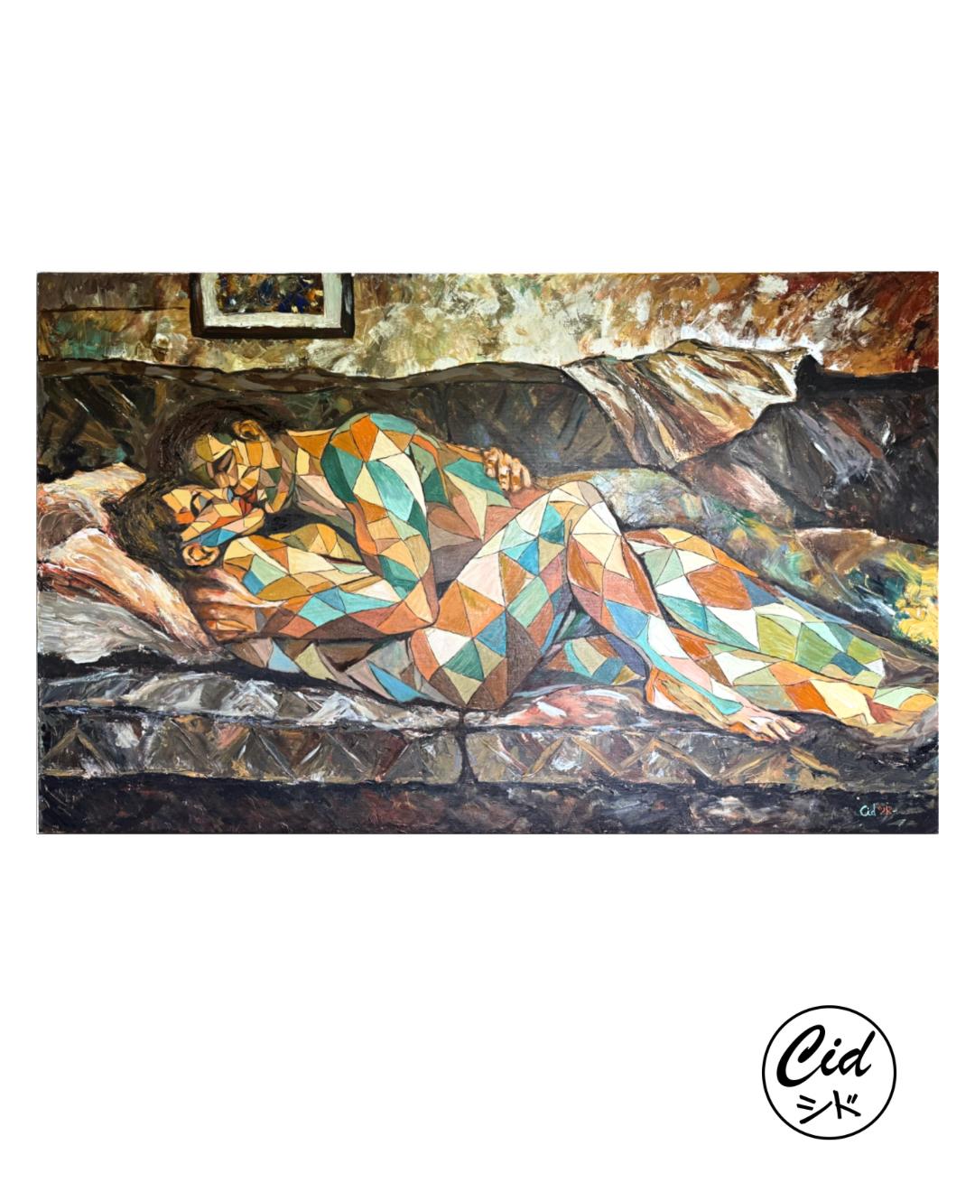 EVA & VICENT — Original Neoexpressionist Painting by Ricardo CID | CID シド