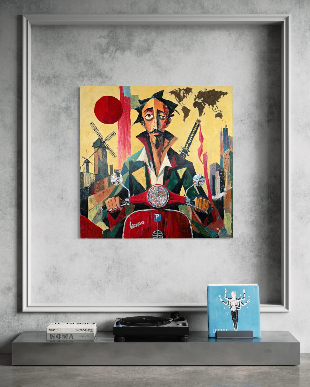 COSMOPOLITAN QUIXOTE — Original Neoexpressionist Painting by Ricardo CID シド