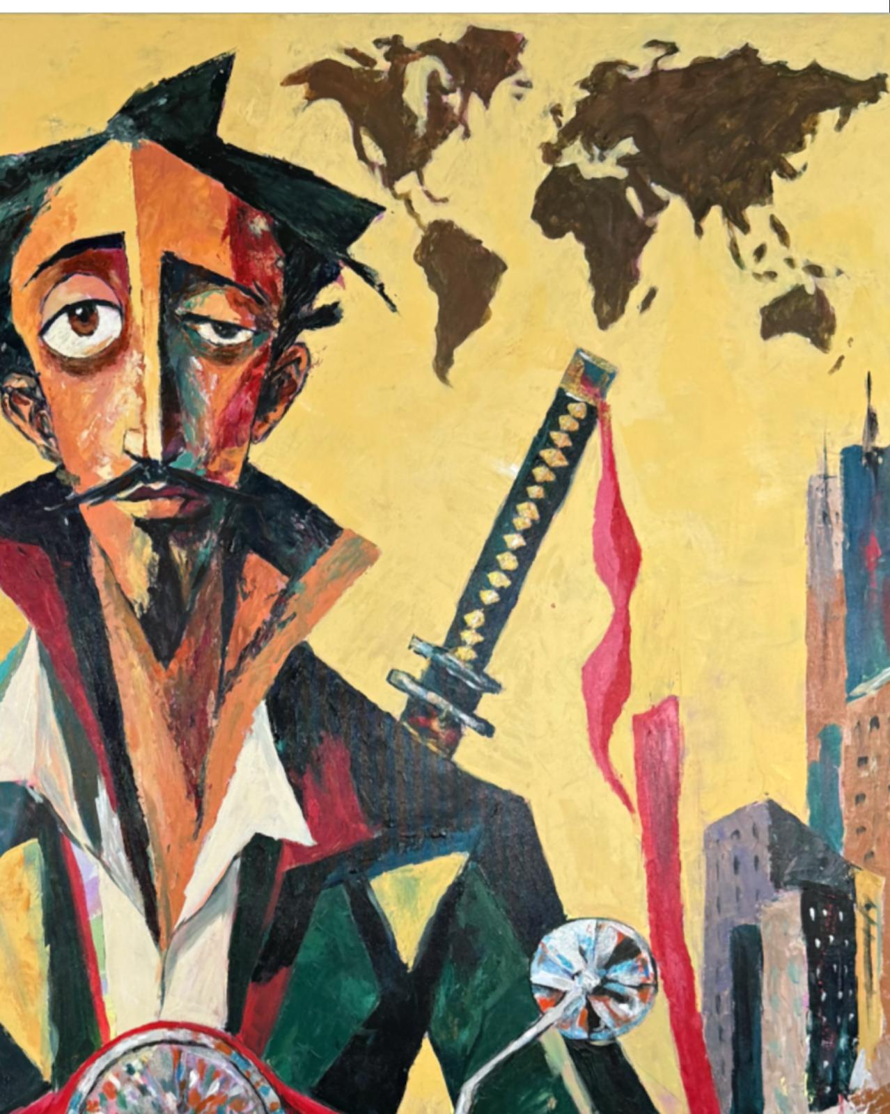 COSMOPOLITAN QUIXOTE — Original Neoexpressionist Painting by Ricardo CID シド