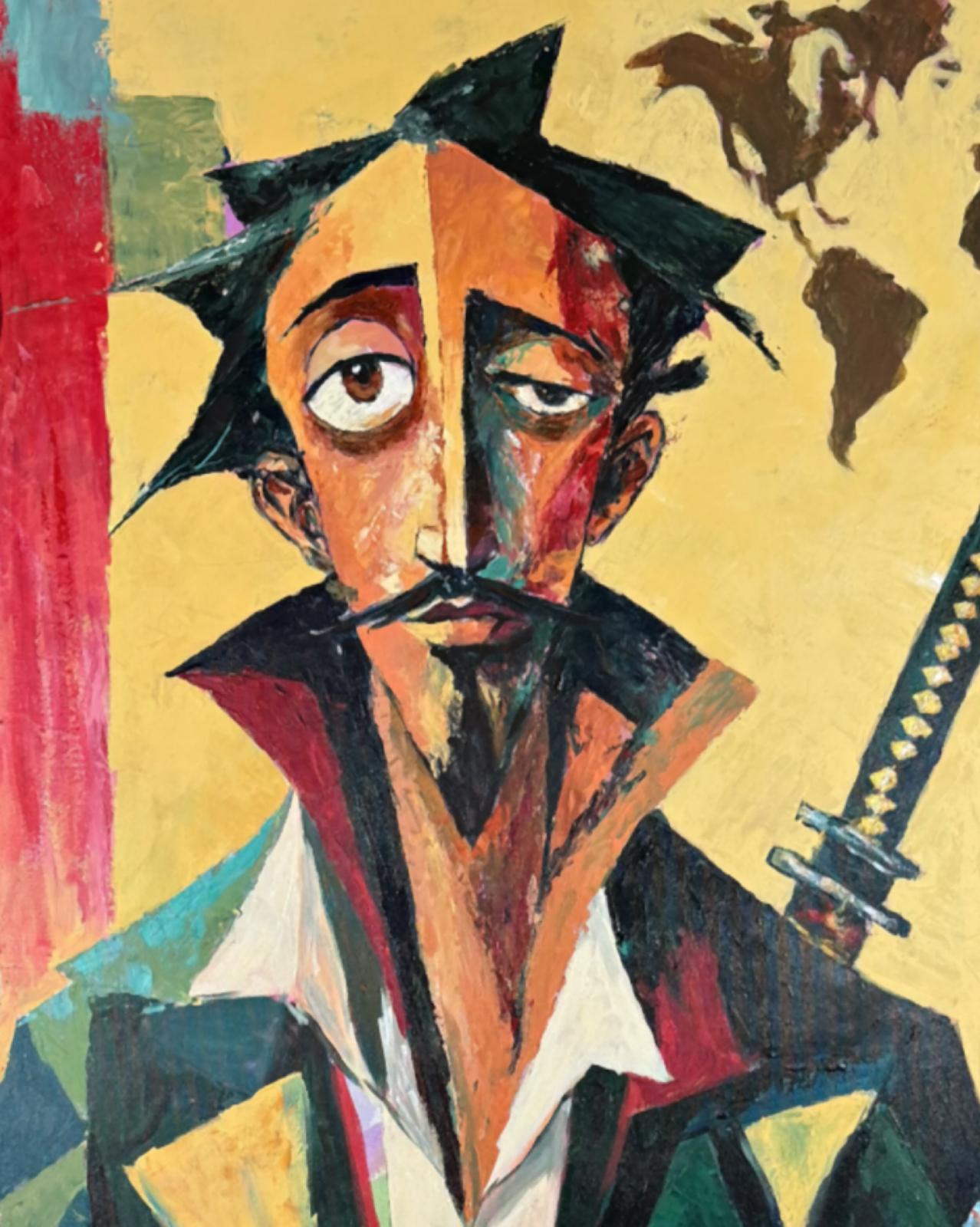 COSMOPOLITAN QUIXOTE — Original Neoexpressionist Painting by Ricardo CID シド