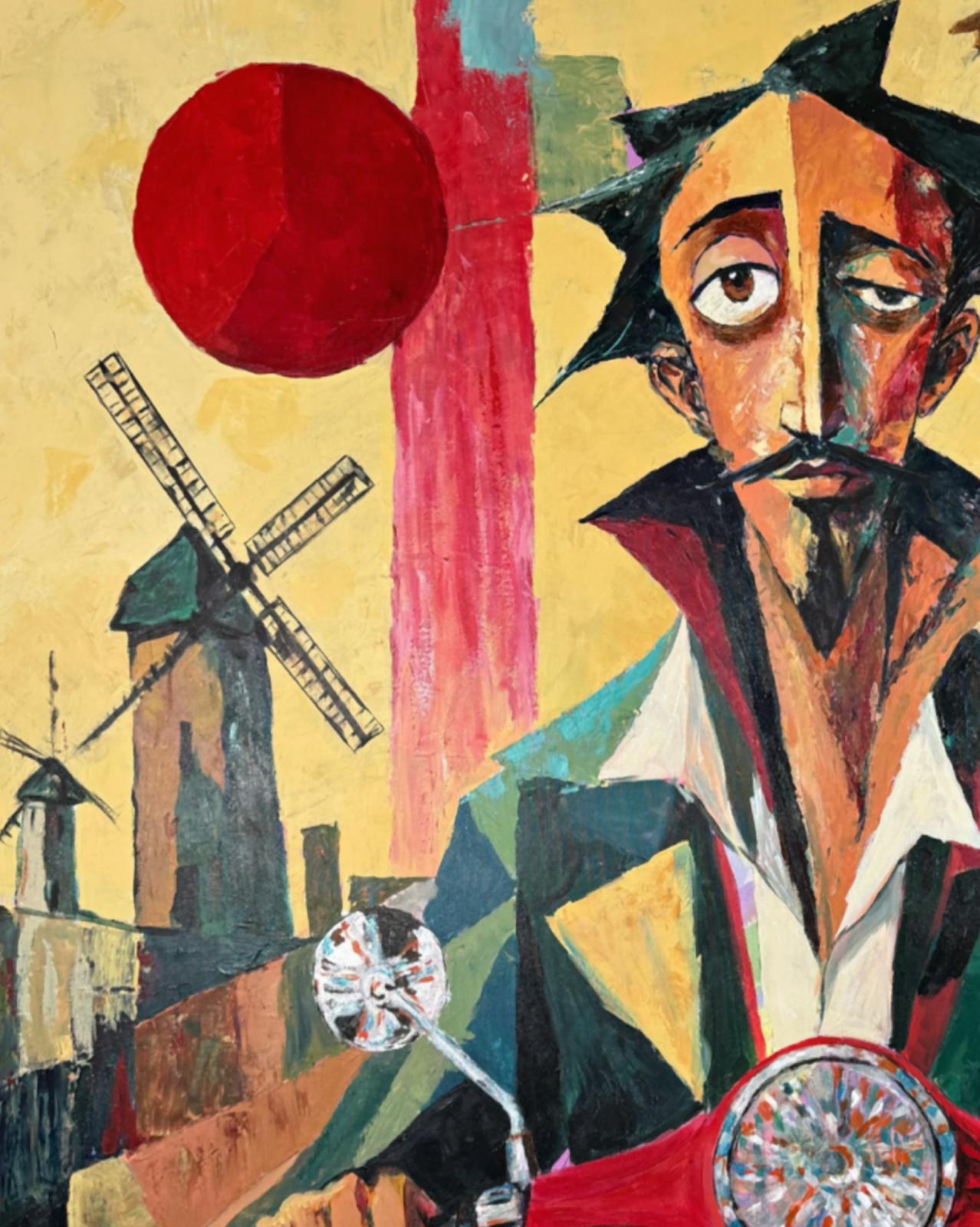 COSMOPOLITAN QUIXOTE — Original Neoexpressionist Painting by Ricardo CID シド