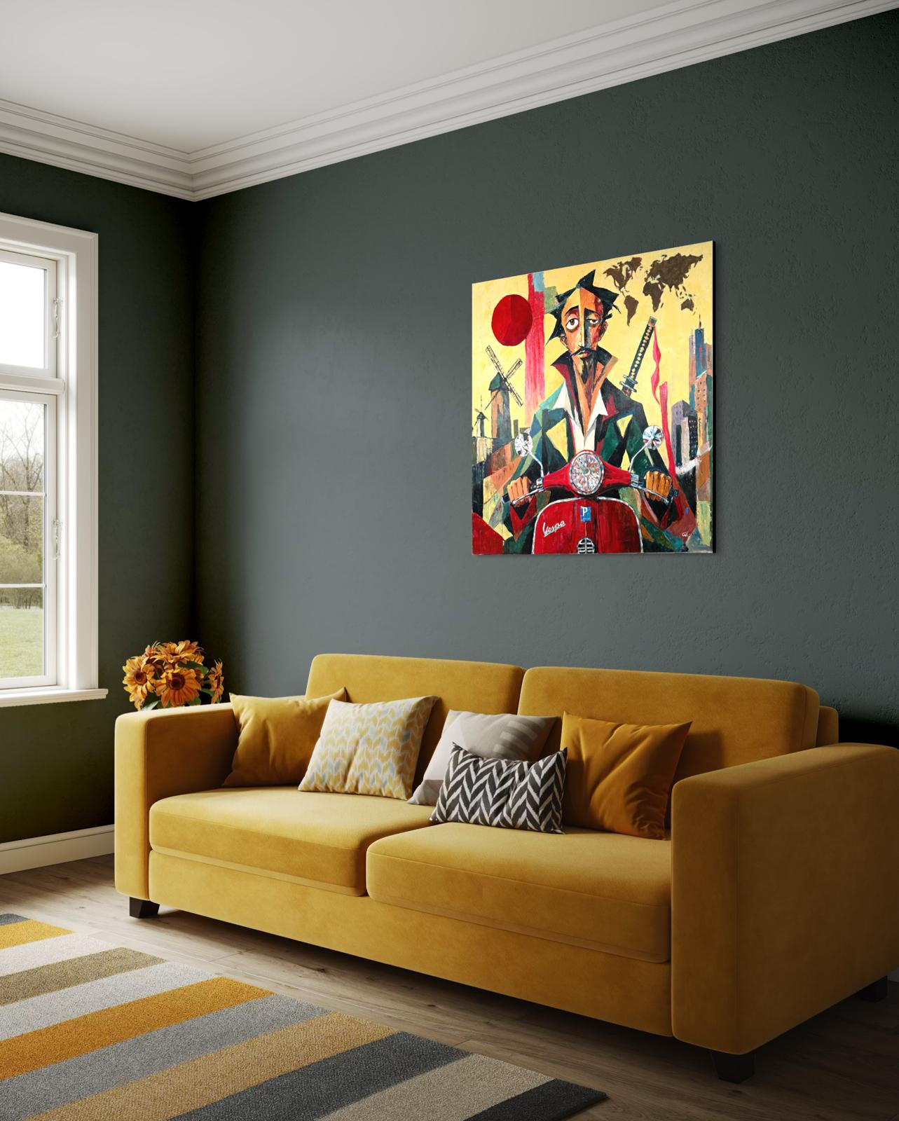 COSMOPOLITAN QUIXOTE — Original Neoexpressionist Painting by Ricardo CID シド