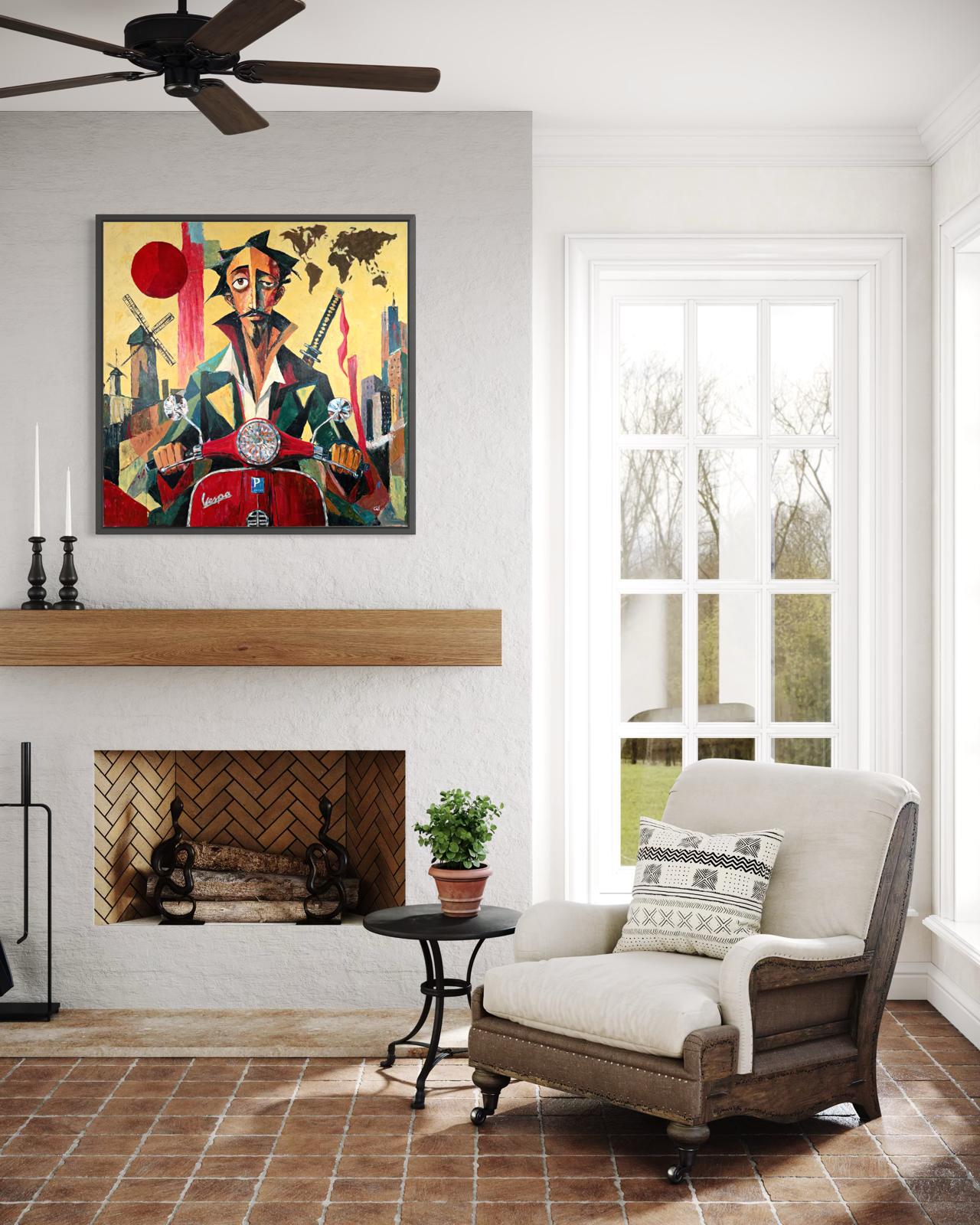COSMOPOLITAN QUIXOTE — Original Neoexpressionist Painting by Ricardo CID シド
