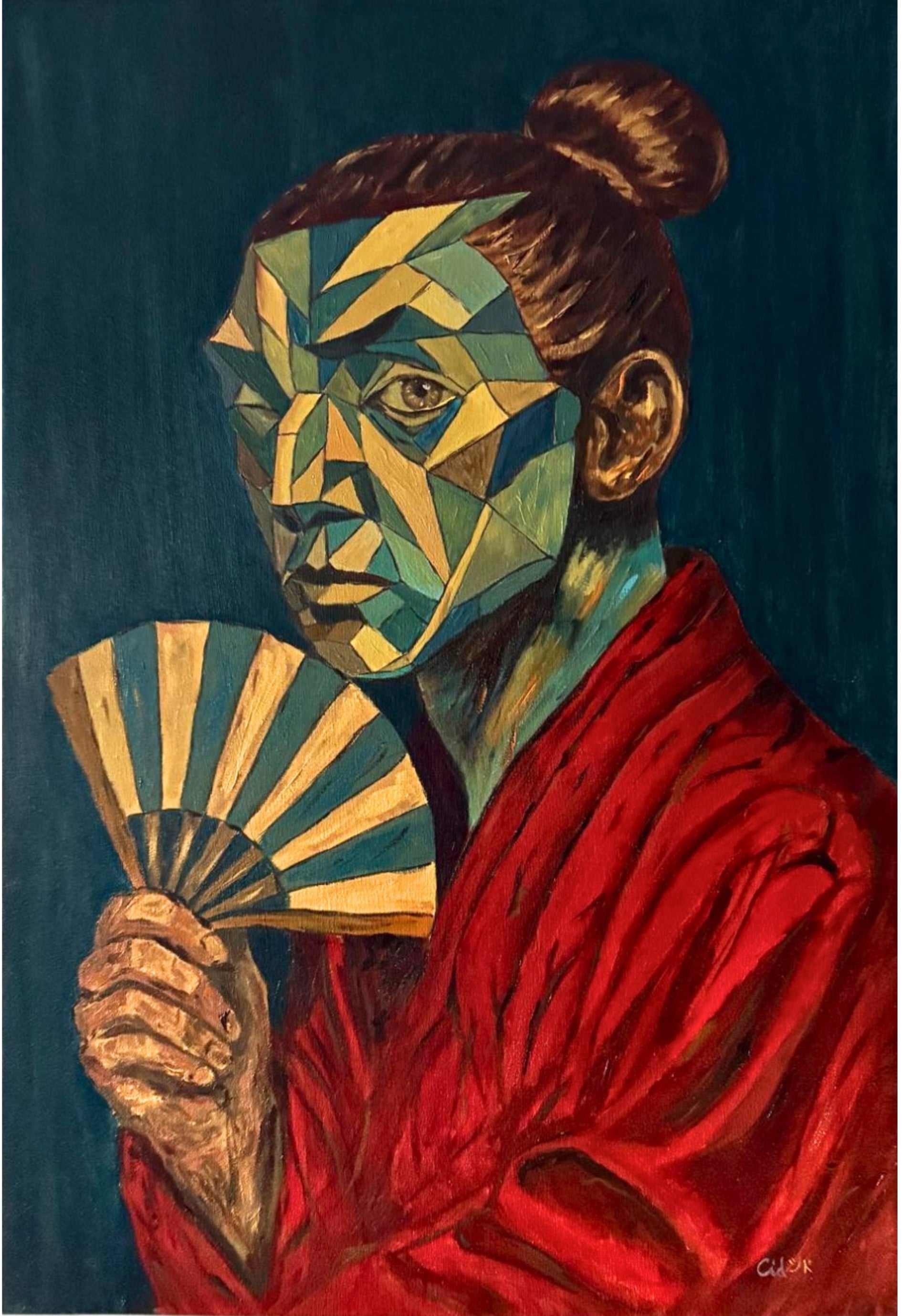 Figurative expressionist painting by Ricardo CID シド, original artwork available via gallery.